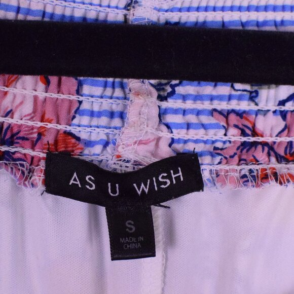 Women's As U Wish Blue Floral 3/4 Sleeve Lined Midi Dress - Size S - Picture 6 of 8